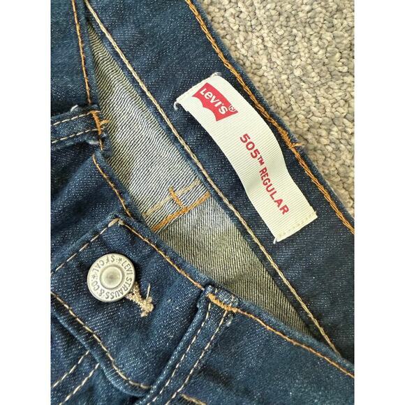 Levi’s 505 Reg dark medium washed denim jeans womens 29x29 - Picture 6 of 9